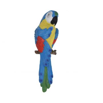 Lampa solara de gradina Parrot, H37 cm, albastru