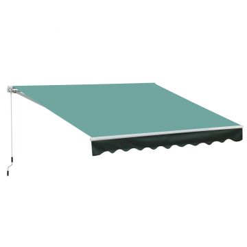 Outsunny Copertina de Soare pentru Exterior, din Aluminiu si Poliester, 295x250cm, Verde | Aosom Ro