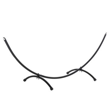 Outsunny Structura pentru Hamac Universal de 3m, Suport din Metal, 300x90x100cm, Negru | Aosom Romania