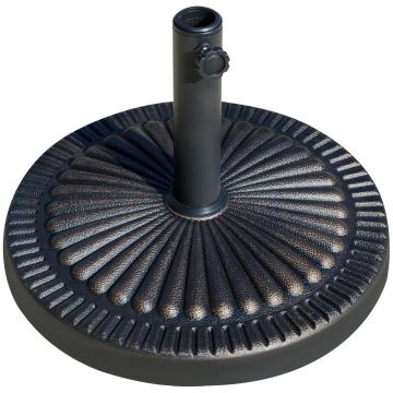 Outsunny Suport pentru umbrela de exterior, 14kg, rotund, Bronz | Aosom Ro