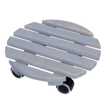 Bază mobilă pentru ghiveci din lemn ø 29 cm (înălțime 8 cm) Indoor – Esschert Design