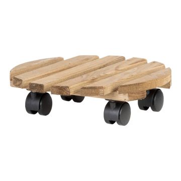 Bază mobilă pentru ghiveci din lemn ø 29 cm (înălțime 8 cm) Indoor & Outdoor – Esschert Design