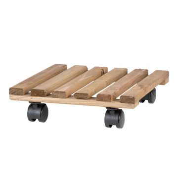 Bază mobilă pentru ghiveci din lemn (înălțime 8 cm) Indoor & Outdoor – Esschert Design