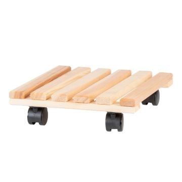 Bază mobilă pentru ghiveci din lemn (înălțime 8 cm) Indoor & Outdoor – Esschert Design