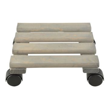 Bază mobilă pentru ghiveci din lemn (înălțime 8 cm) – Esschert Design