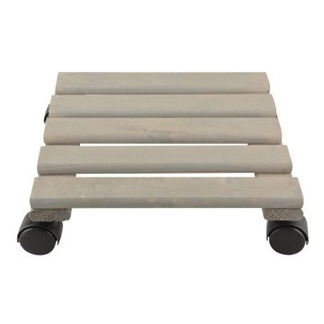Bază mobilă pentru ghiveci din lemn (înălțime 8 cm) – Esschert Design