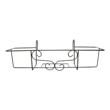 Suport metalic pentru ghivece Esschert Design Ornament, lățime 62 cm, gri