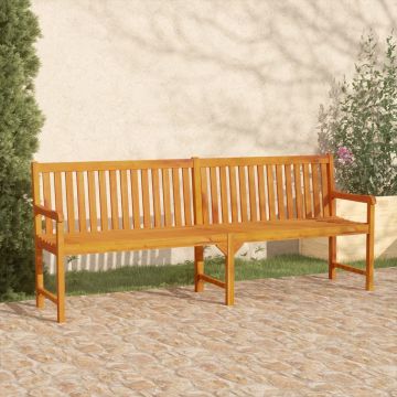 vidaXL Bancă de grădină, 219 cm, lemn masiv de acacia