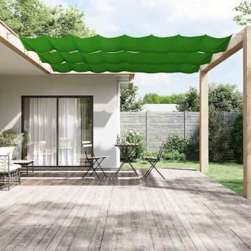 vidaXL Copertină verticală, verde deschis, 100x600 cm, țesătură Oxford