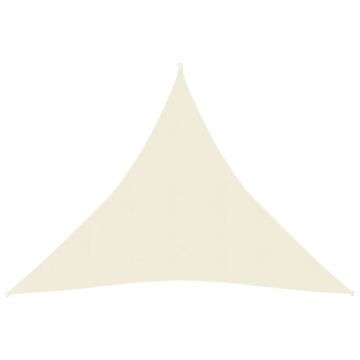 vidaXL Pânză parasolar, crem, 4,5x4,5x4,5 m, HDPE, 160 g/m²