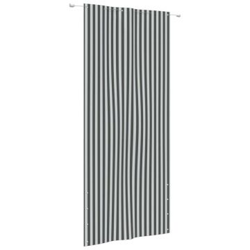 vidaXL Paravan de balcon,antracit și alb,120 x 240 cm, țesătură oxford vidaXL Paravan de balcon,antracit și alb,120 x 240 cm, țesătură oxford