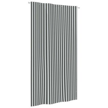 vidaXL Paravan de balcon,antracit și alb,120 x 240 cm, țesătură oxford vidaXL Paravan de balcon,antracit și alb,120 x 240 cm, țesătură oxford