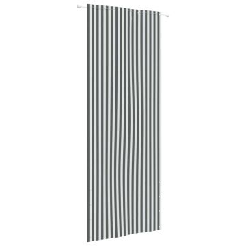 vidaXL Paravan de balcon,antracit și alb, 80 x 240 cm, țesătură oxford vidaXL Paravan de balcon,antracit și alb, 80 x 240 cm, țesătură oxford