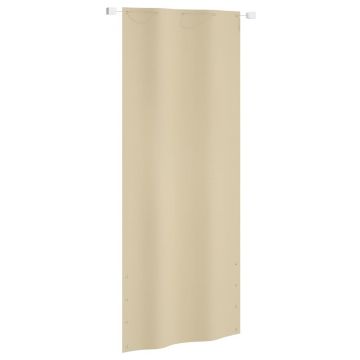 vidaXL Paravan de balcon, bej, 100x240 cm, țesătură oxford vidaXL Paravan de balcon, bej, 100x240 cm, țesătură oxford