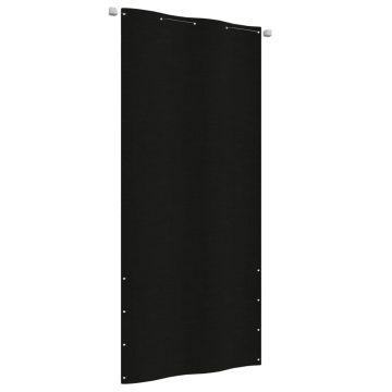 vidaXL Paravan de balcon, negru, 100 x 240 cm, țesătură oxford