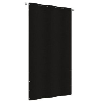 vidaXL Paravan de balcon, negru, 120 x 240 cm, țesătură oxford