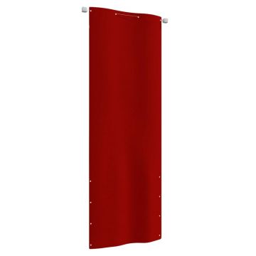 vidaXL Paravan de balcon, roșu, 80 x 240 cm, țesătură oxford