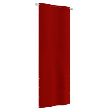 vidaXL Paravan de balcon, roșu, 80 x 240 cm, țesătură oxford