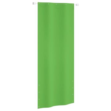 vidaXL Paravan de balcon, verde deschis, 100x240 cm, țesătură oxford