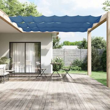 vidaXL Copertină verticală, albastru, 100x800 cm, țesătură oxford