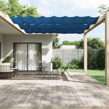 vidaXL Copertină verticală, albastru, 180x800 cm, țesătură oxford