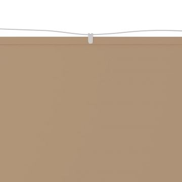 vidaXL Copertină verticală, gri taupe, 100x1200 cm, țesătură oxford
