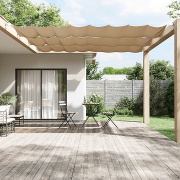 vidaXL Copertină verticală, gri taupe, 60x1200 cm, țesătură oxford