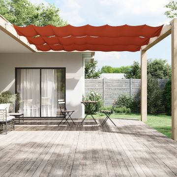 vidaXL Copertină verticală, teracotă, 60x1000 cm, țesătură Oxford