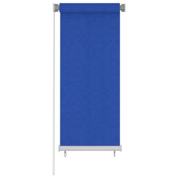 vidaXL Jaluzea rulou de exterior, albastru, 60x140 cm, HDPE