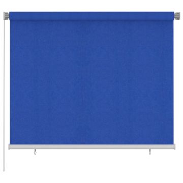 vidaXL Jaluzea tip rulou de exterior, albastru, 180 x 140 cm, HDPE