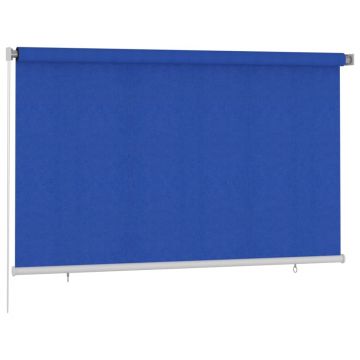 vidaXL Jaluzea tip rulou de exterior, albastru, 240x140 cm, HDPE