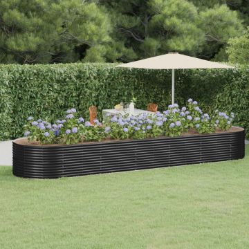 vidaXL Jardinieră antracit 510x140x68 cm oțel vopsit electrostatic