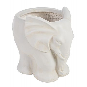 Ghiveci din Fiberclay, Garden Elephant Ivoir, L39xl30xH35 cm