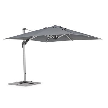 Umbrela de soare suspendata, Ines B Gri Inchis, L300xl300xH251 cm
