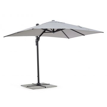 Umbrela de soare suspendata, Ines C Gri Deschis, L300xl200xH247 cm