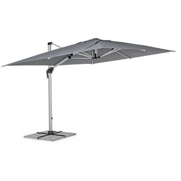 Umbrela de soare suspendata, Ines D Gri Inchis, L400xl300xH259 cm