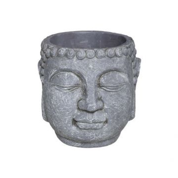 Ghiveci Buddha, Gri, H17,5 cm