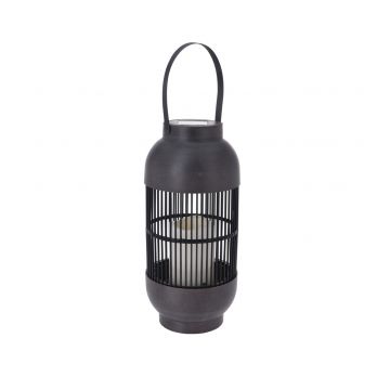 Lampa solara ratan tip felinar , lumanare LED, 15x33 cm, lumina calda, alimentare baterii