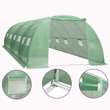 vidaXL Seră, 24 m², 6 x 4 x 2 m