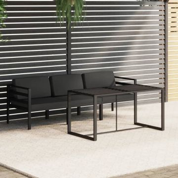 vidaXL Set mobilier de grădină cu perne, 4 piese, antracit, aluminiu