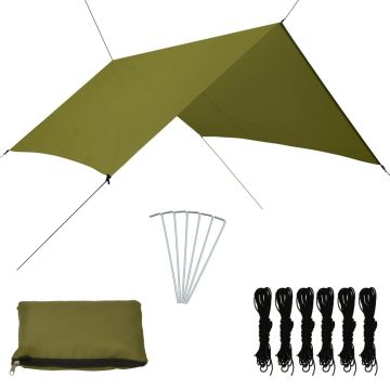 vidaXL Prelată de exterior, verde, 3 x 2,85 m