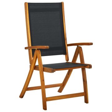 vidaXL Set mobilier de exterior, 7 piese, lemn masiv de acacia