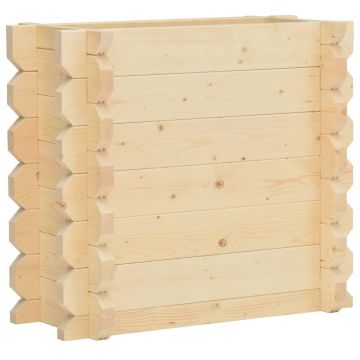 vidaXL Strat înălțat, 42 mm, 100 x 50 x 87,8 cm, lemn masiv de molid