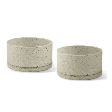 Ghivece 2 buc. din beton ø 30 cm Terrazzo – Bonami Selection