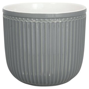 Ghiveci din ceramică Green Gate Alice, ø 14 cm, gri Ghiveci din ceramică Green Gate Alice, ø 14 cm, gri