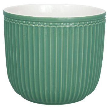 Ghiveci din ceramică Green Gate Alice, ø 14 cm, verde