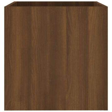 vidaXL Jardinieră cutie, stejar maro, 40x40x40 cm, lemn compozit