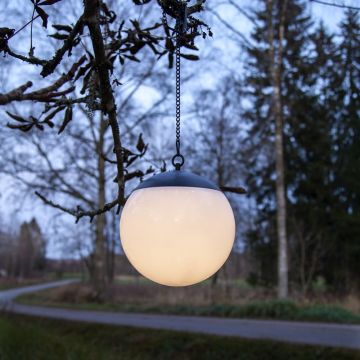 Corp de iluminat solar suspendat pentru exterior Star Trading Globus, ø 20 cm