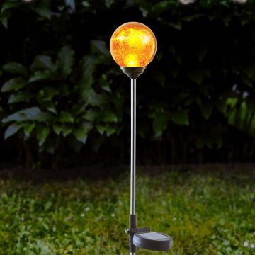 Decorațiune LED pentru grădină Star Trading Roma, portocaliu