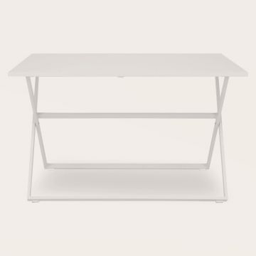 Masa pliabila dreptunghiulara, Breeze, L.120 l.80 H.73, aluminiu, alb